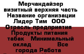 Мерчандайзер визитный верхняя часть › Название организации ­ Лидер Тим, ООО › Отрасль предприятия ­ Продукты питания, табак › Минимальный оклад ­ 21 000 - Все города Работа » Вакансии   . Камчатский край